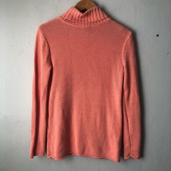 J Jill pink cotton blend turtleneck sweater size XS - Picture 10 of 10